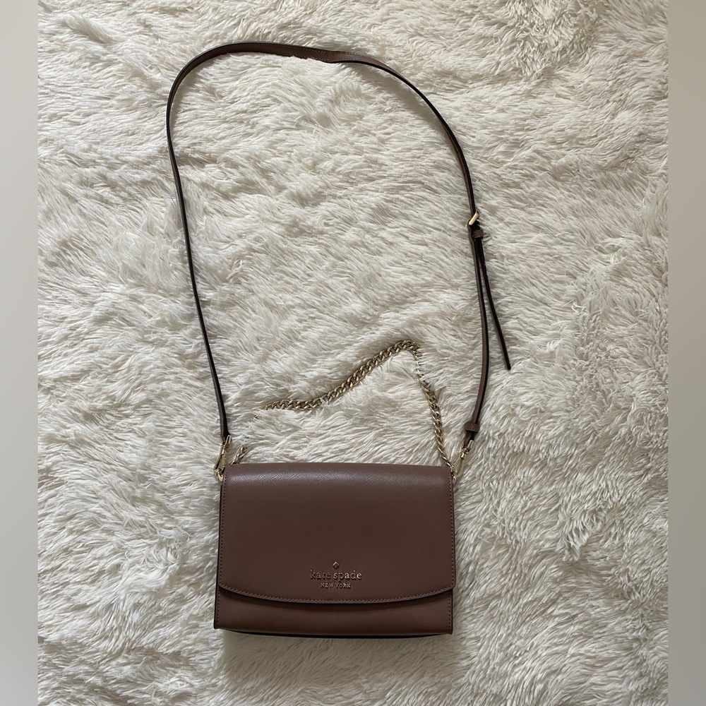 Brown/Tan Kate Spade Convertible Crossbody Bag